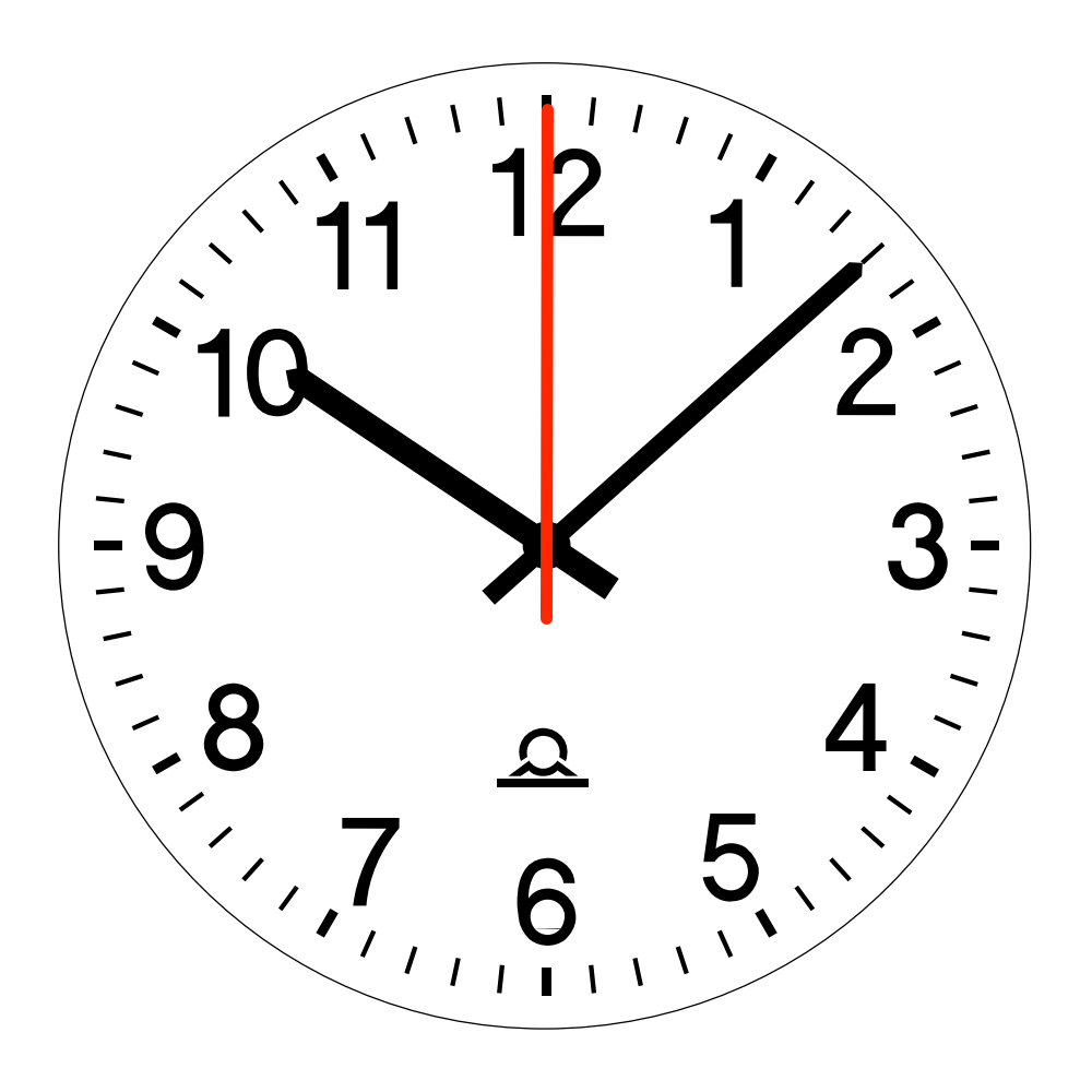 Настенные часы с минутами