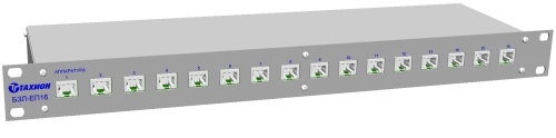 Блок защиты портов Ethernet с технологией PoE  БЗЛ-ЕП8
