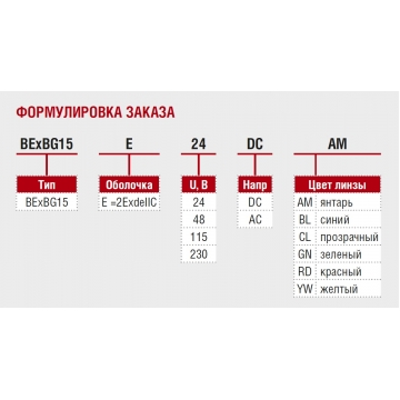 Взрывозащищённый маяк BExBG15E