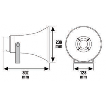 Рупорный громкоговоритель  DK 30/T-EN 54