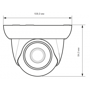 Купольная видеокамера HED1PR3