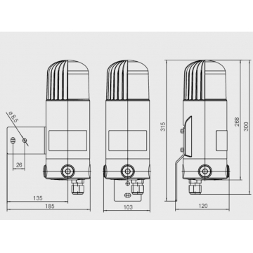 Взрывозащищённый заградительный огонь Expertline Obstruction Light