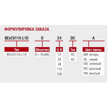 Взрывозащищённая сирена-маяк  BExCS110-L1D