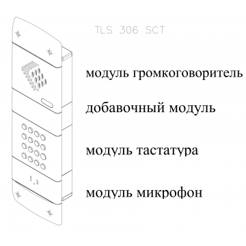 Всепогодный телефонный аппарат с функцией «Свободные руки» TLX 306 SCT