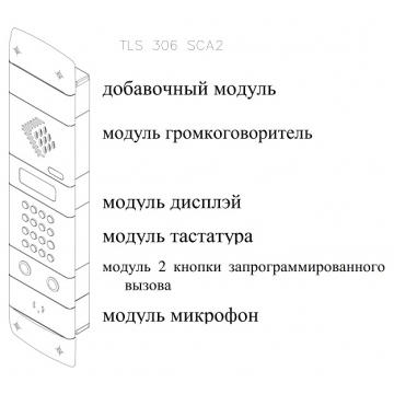 Всепогодный телефонный аппарат с функцией «Свободные руки» TLX 306 SCA2