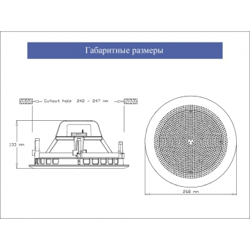 Потолочный громкоговоритель   BP-860(T)