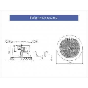 Потолочный громкоговоритель   BPF-560(T)