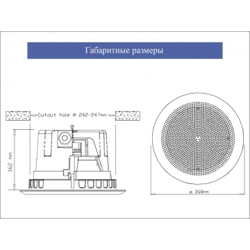 Потолочный громкоговоритель   BPF-860(T)