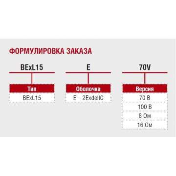 Взрывозащищённый громкоговоритель BExL15E