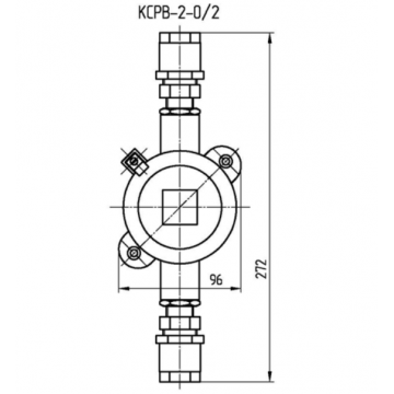 Взрывозащищенная соединительная коробка КСРВ-2-0/2
